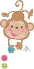 Fisher Price Baby Monkey SuperShape Foil Balloon 102cm Each