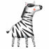 Get Wild Zebra SuperShape Foil Balloon 60cm x 91cm Each