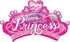 Happy Birthday Princess Crown And Gem SuperShape Foil Balloon 81cm x 48cm Each
