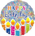 Holographic Shimmer Birthday Candles Supershape Foil Balloon 81cm Each