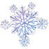 Holographic Snowflake Cluster Supershape Foil Balloon 80cm x 75cm Each