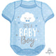 Amscan_OO Balloon - Supershapes, Numbers & Letters It's a Baby Boy Onesie SuperShape Foil Balloon Each