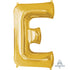 Letter E Gold Supershape Foil Balloon 45cm x 81cm Each