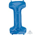Letter I Blue Supershape Foil Balloon 53cm x 81cm Each