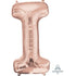 Letter I Rose Gold Supershape Foil Balloon 60cm x 81cm Each