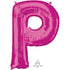 Letter P Pink Supershape Foil Balloon 60cm x 81cm Each