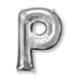 Letter P Silver Supershape Foil Balloon 86cm Each