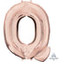 Letter Q Rose Gold Supershape Foil Balloon 58cm x 81cm Each