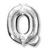 Letter Q Silver Supershape Foil Balloon 86cm Each