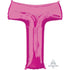 Letter T Pink Supershape Foil Balloon 60cm x 81cm Each
