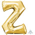 Letter Z Gold Supershape Foil Balloon 58cm x 81cm Each