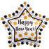 Ring In The Happy New Year Star Supershape Foil Balloon 76cm Each