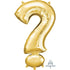 Symbol ? Gold Supershape Foil Balloon 76cm x 96cm Each