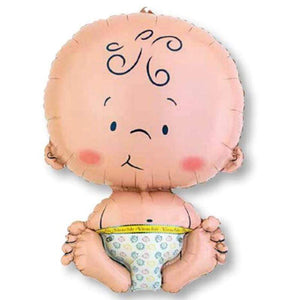 Amscan_OO Balloon - Supershapes, Numbers & Letters Welcome Baby SuperShape Foil Balloon 41cm x 61cm Each