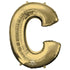 White Gold Letter C SuperShape Foil Balloon 71cm x 83cm Each