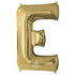 White Gold Letter E SuperShape Foil Balloon 71cm x 83cm Each