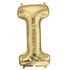 White Gold Letter I SuperShape Foil Balloon 68cm x 88cm Each