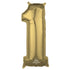 White Gold Numeral 1 Shape Foil Balloon 66cm Each