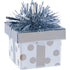 Silver Dots Gift Package Balloon Weight 180g Each