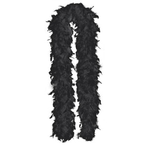 Amscan_OO Boas & Scarves - Boas Black Feather Boa 182cm Each