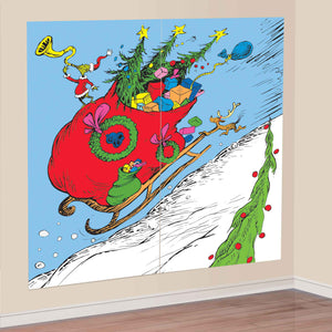 Amscan_OO Decorations - Backdrop & Scene Setters Dr. Seuss The Grinch Scene Setters Add On Wall Decorations 2pk