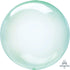 Crystal Clearz Petite Green Round Balloon S15 each