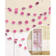 Amscan_OO Decorations - Banners, Flags & Streamers Bright Pink Kiwi Glitter Round String Decorations 2m 6pk