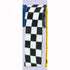 Checkered Black & White Crepe Streamer 6cm x 9cm Each
