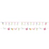 Fairy Forest Shaped Happy Birthday Ribbon Banner 8cm x 1.7m 2pk