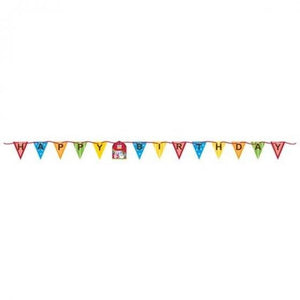 Amscan_OO Decorations - Banners, Flags & Streamers Farmhouse Fun Happy Birthday Ribbon Banner 14cm x 2.28m Each
