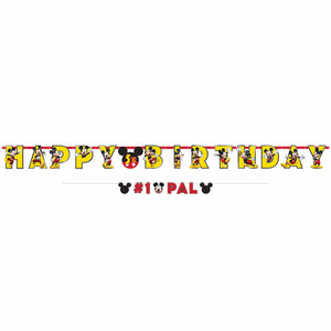 Amscan_OO Decorations - Banners, Flags & Streamers Mickey Mouse Forever Jumbo Birthday Banner Kit 2pk