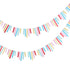 Mix It Up Mixed Colours Card Sticks Bunting 1m 3pk