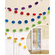 Amscan_OO Decorations - Banners, Flags & Streamers Rainbow Kiwi Glitter Round String Decorations 2m 6pk