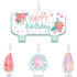 Free Spirit Happy Birthday Candle Set 4pk