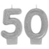Sparkling 50 Celebration Numeral Candles 2pk