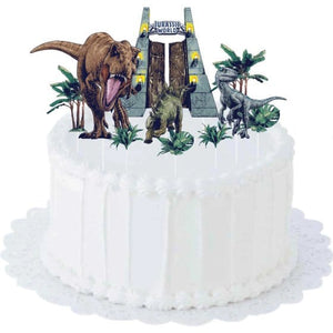 Decorations - Cake Decorations - Toppers & Banners Jurassic Into The Wild Cake Topper Kit 10 pieces