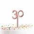 Rose Gold Acrylic 30 Cake Topper Pick Each