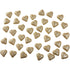 Gold Heart Table Scatters Gold Glittered Foam Sprinkles 40pk