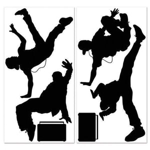 Amscan_OO Decorations - Cutouts 80's Break Dancers Wall Decorations 6pk