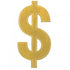 Dollar $ Sign Gold Foil Cutout Each