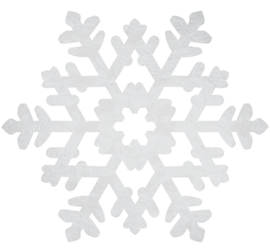 Decorations - Cutouts Snowflake Large Foil Cutout 38cm Each