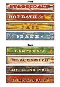 Amscan_OO Decorations - Cutouts Western Signs Cutouts 4pk