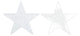 Amscan_OO Decorations - Cutouts White Caribbean Blue Glittered Foil Solid Star Cutouts 12cm 5pk
