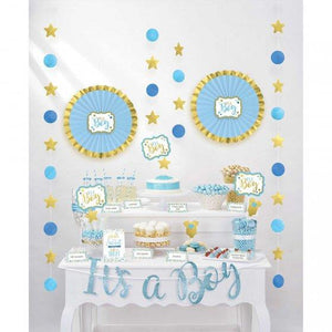 Amscan_OO Decorations - Decorating Kit Baby Shower Blue Buffet Decorating Kit Each