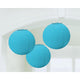 Amscan_OO Decorations - Decorative Fans, Pom Poms & Lanterns Caribbean Blue New Purple Round Paper Lanterns 3pk 24cm