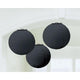 Amscan_OO Decorations - Decorative Fans, Pom Poms & Lanterns Jet Black New Purple Round Paper Lanterns 3pk 24cm