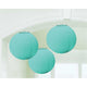 Amscan_OO Decorations - Decorative Fans, Pom Poms & Lanterns Robin Egg Kiwi Round Paper Lanterns 3pk 24cm