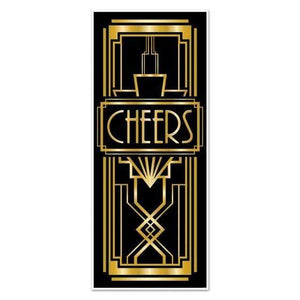 Amscan_OO Decorations - Door Covers & Curtains Great 20's Cheers Plastic Door Cover 76cm x 183cm Each