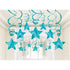 Shooting Stars Foil Mega Value Pack Swirl Decorations 30Pk