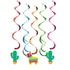 Fiesta Fun Dizzy Danglers Hanging Swirls 5pk